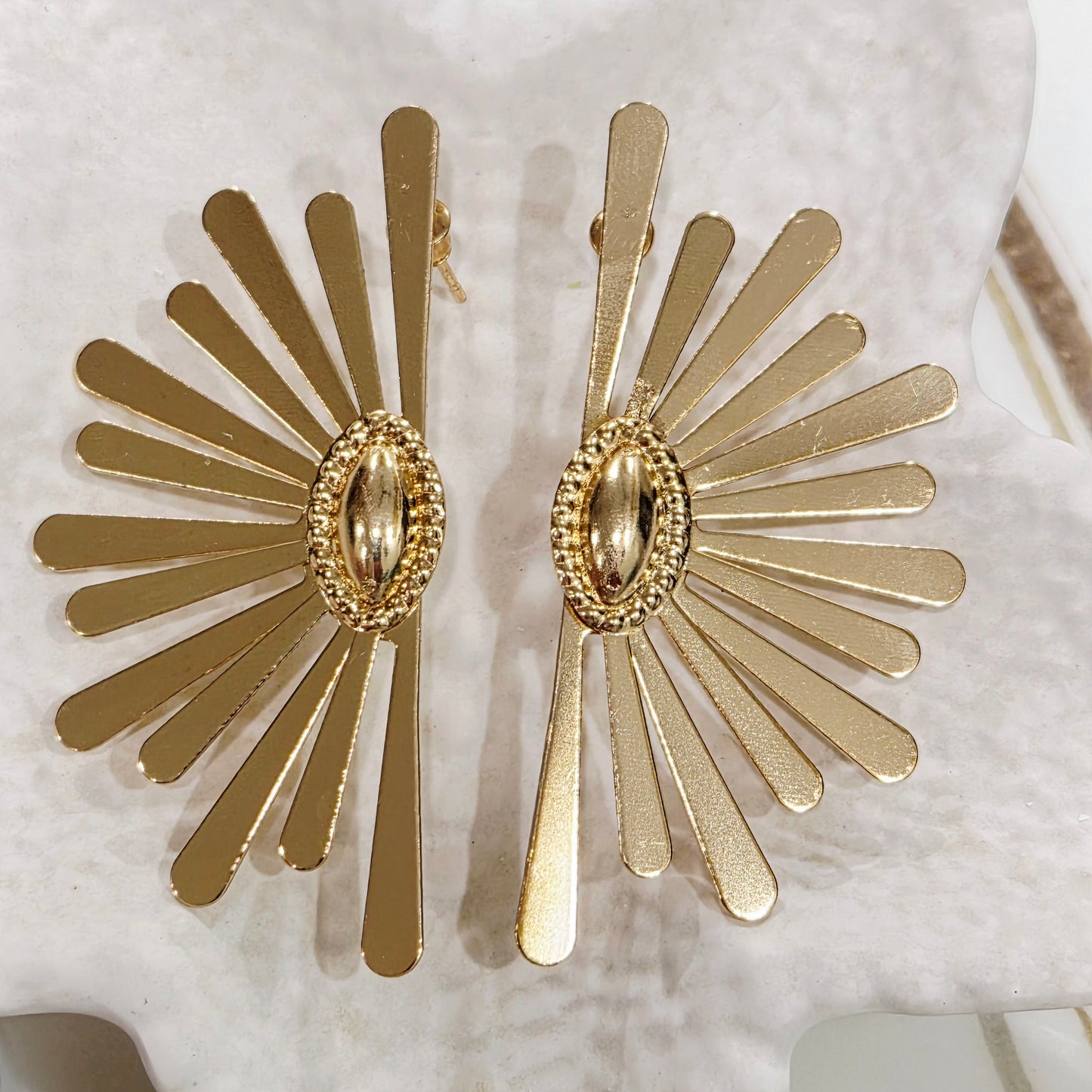 Flossie Golden Earrings