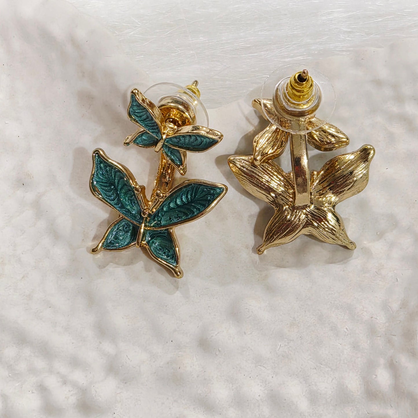 Belle Tealblue Butterfly Studs