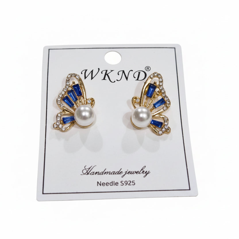 Virginia Blue Butterfly Studs