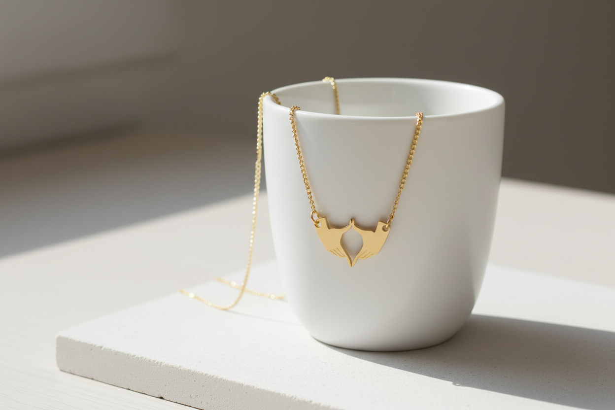 Hands Lovesign necklace