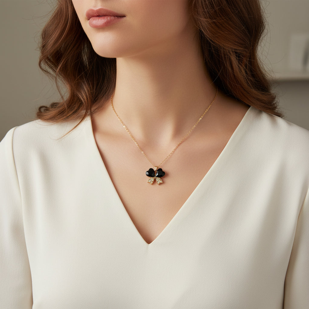 Juju Blackbow Necklace