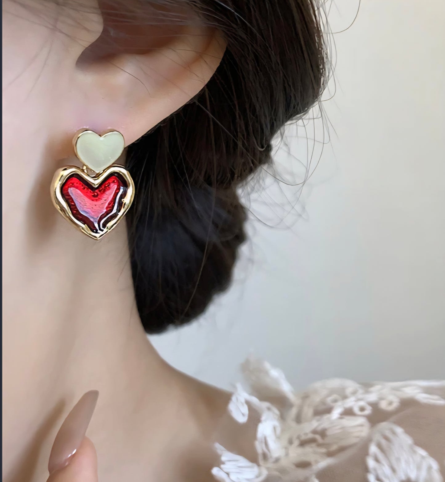 Faye Heart Danglers