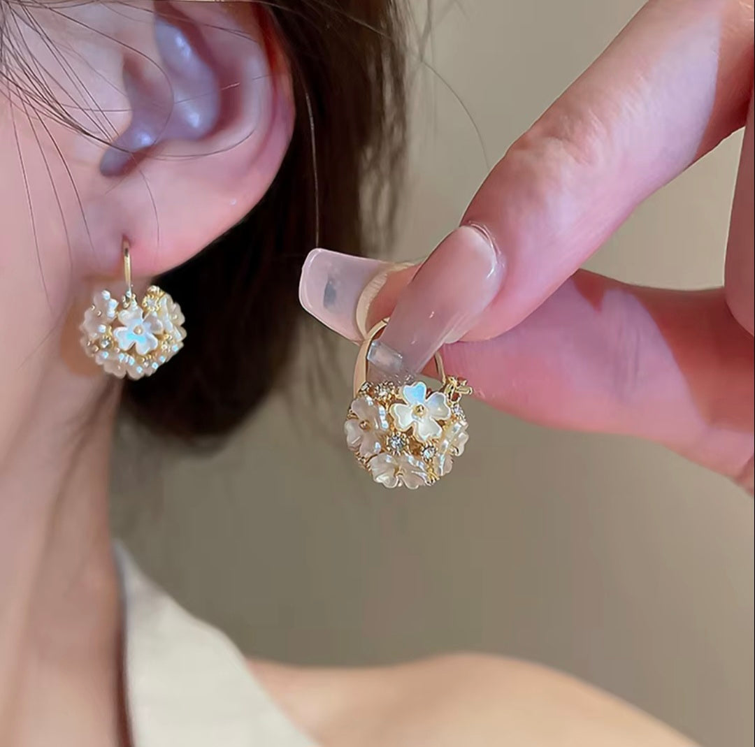 Amelia Floral Hoops
