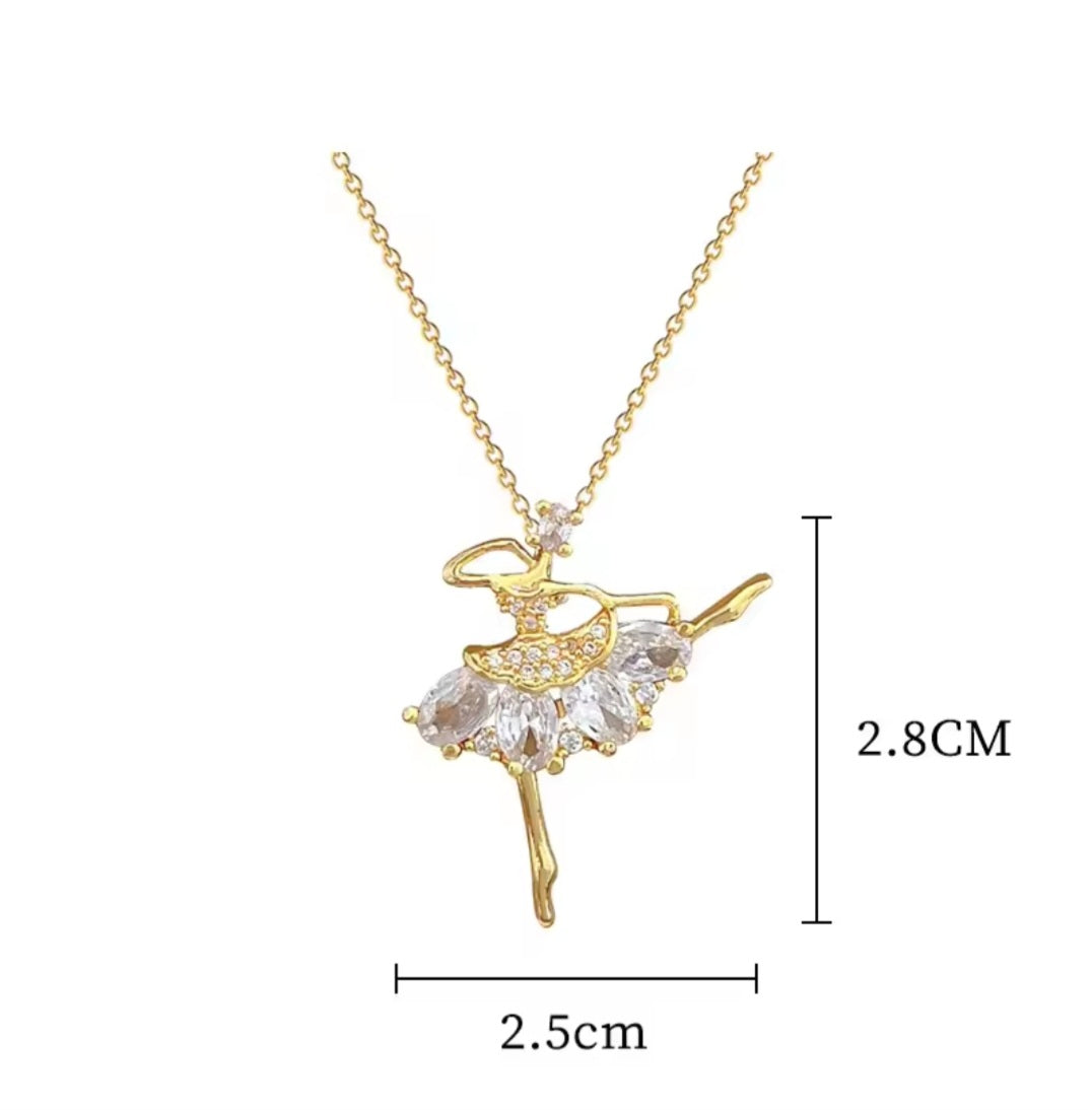 Dancing girl necklace