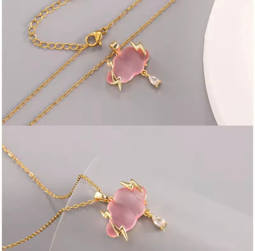 PeachCloud Lighting Bolt Necklace