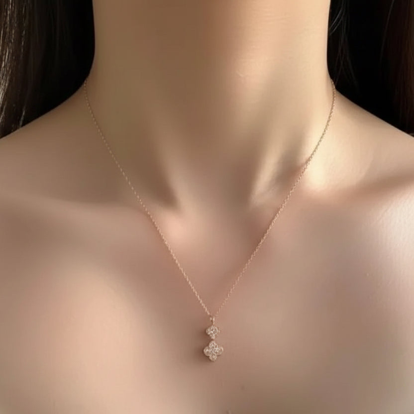 Dual Clover Necklace
