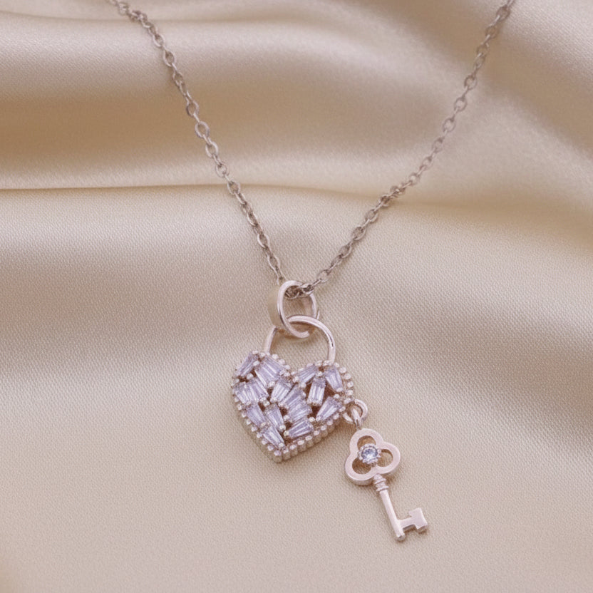Heart Key Necklace