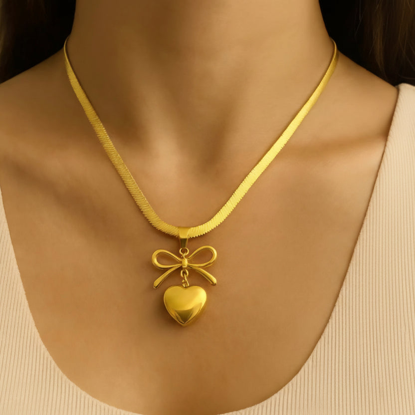 Eternal Love Bow Necklace