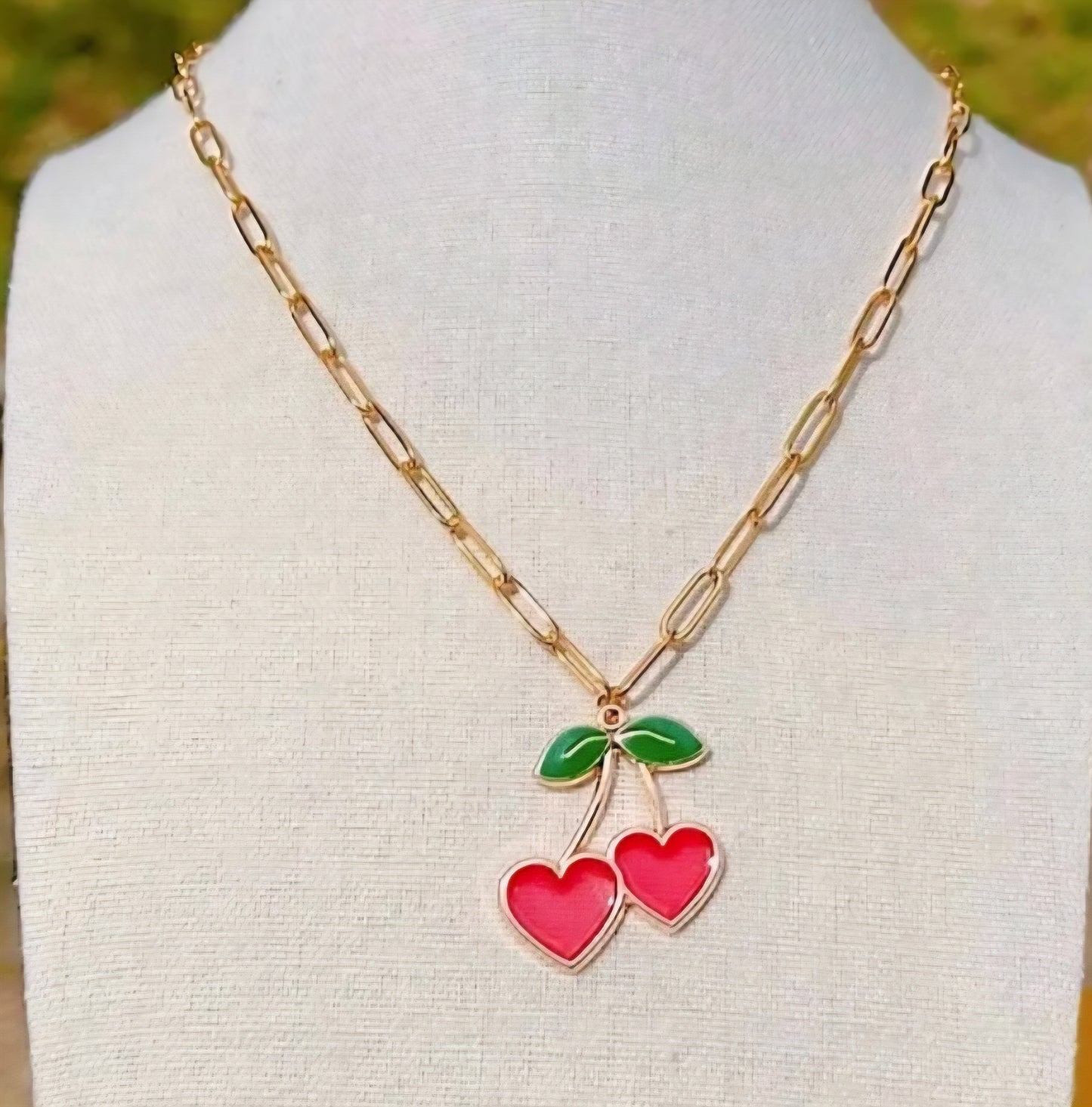 Heart cherry Necklace