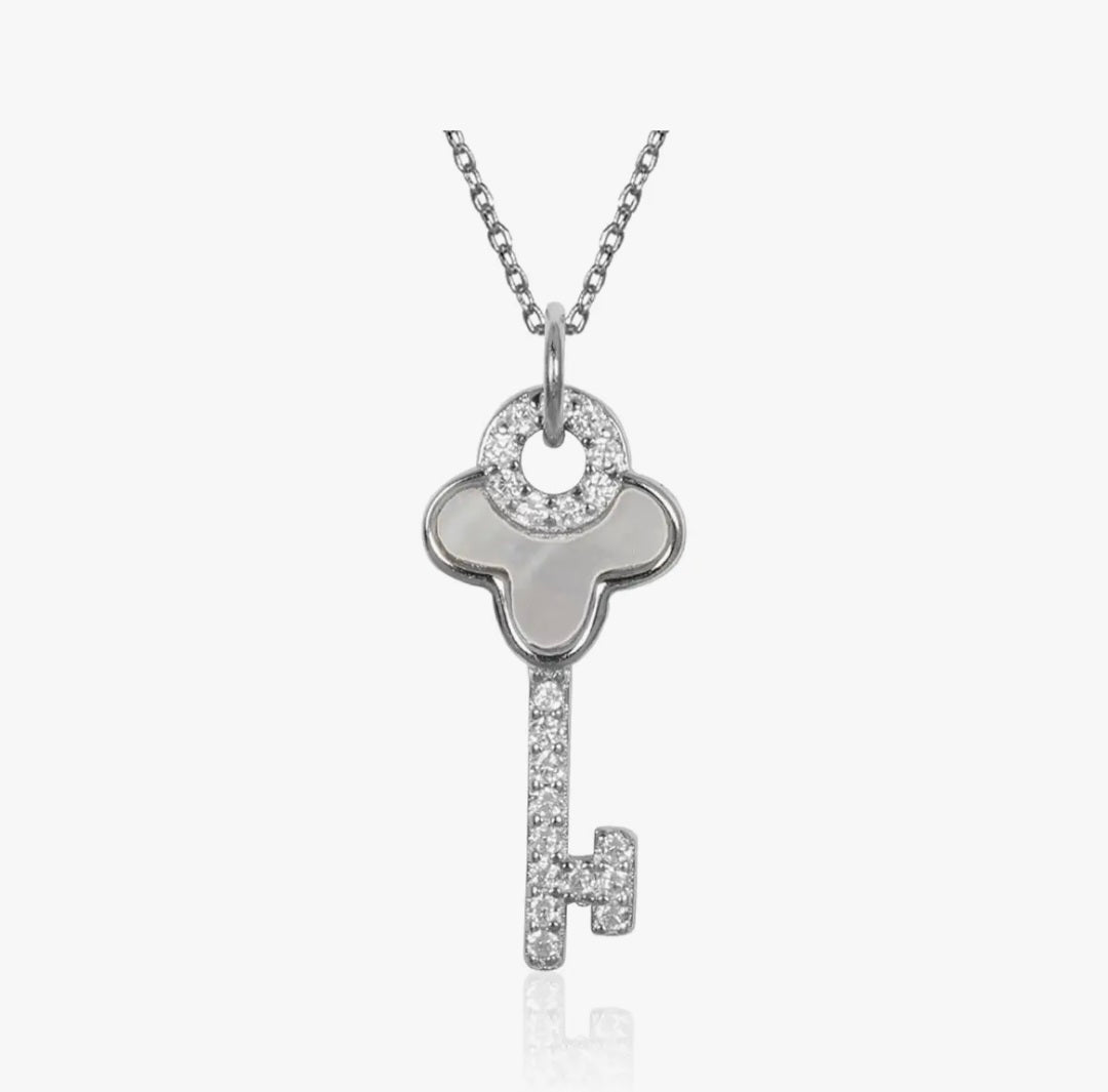 Key Silver Necklace