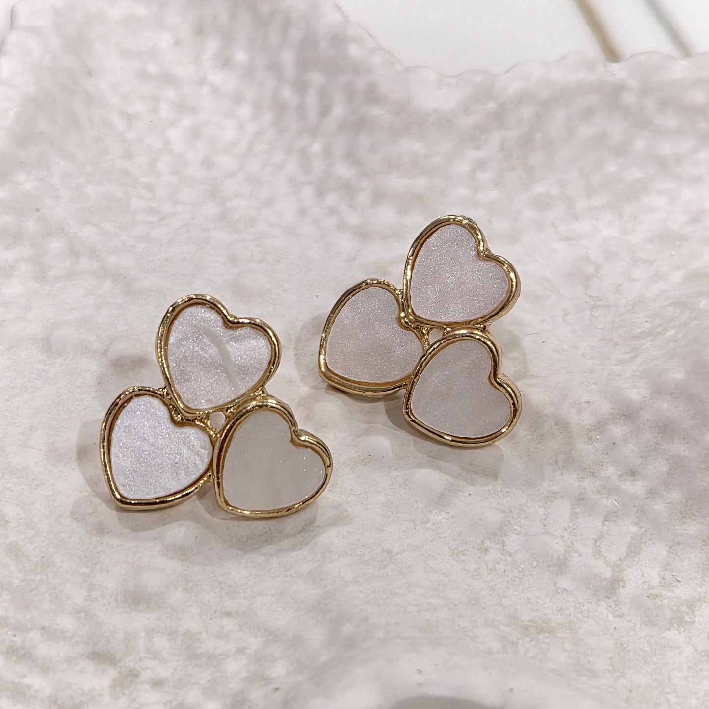 Gracie Heart Studs