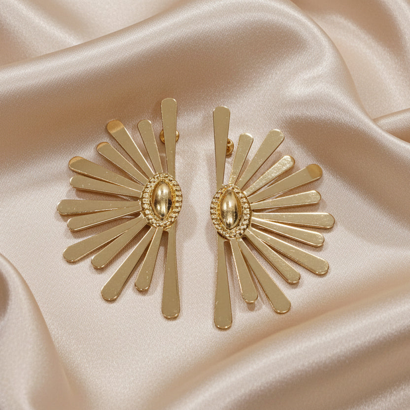 Flossie Golden Earrings