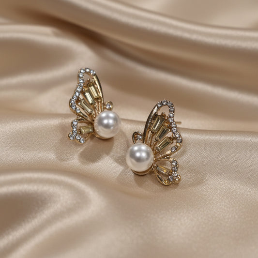 Virginia Golden Butterfly studs