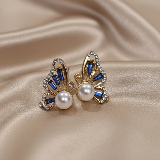 Virginia Blue Butterfly Studs