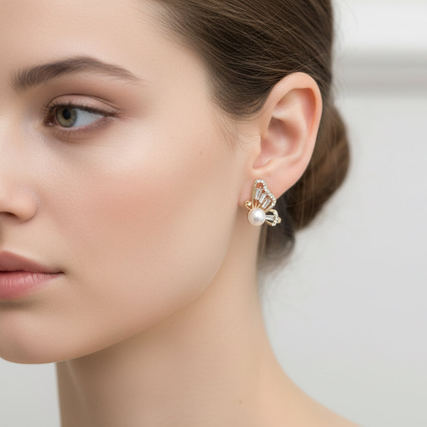 Virginia Silver Butterfly Studs