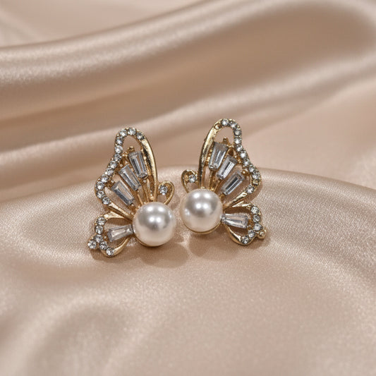 Virginia Silver Butterfly Studs
