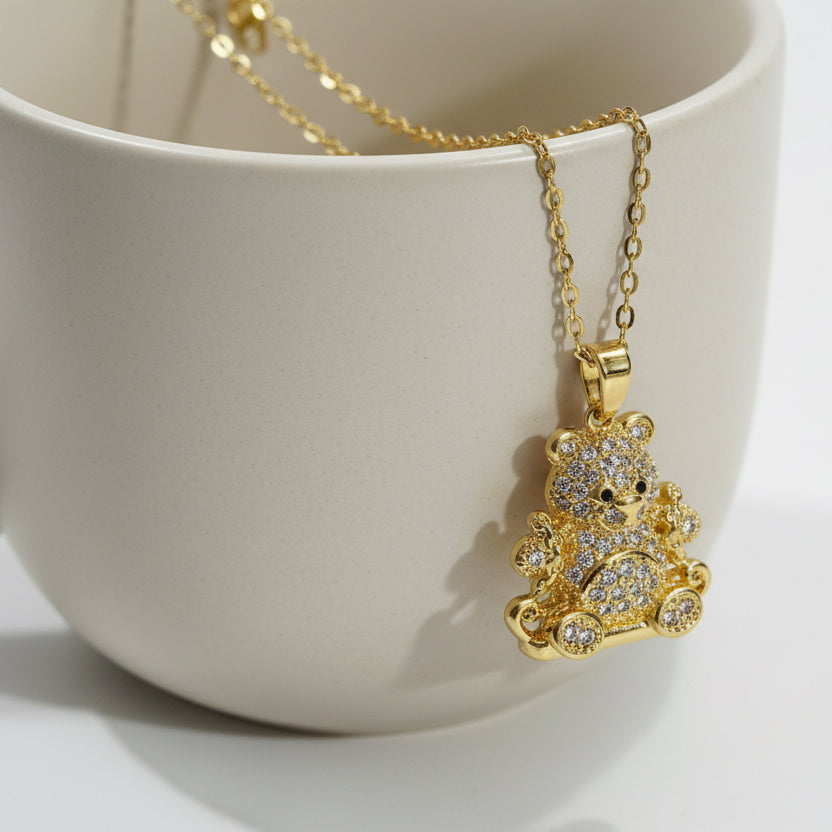 Teddy bear necklace