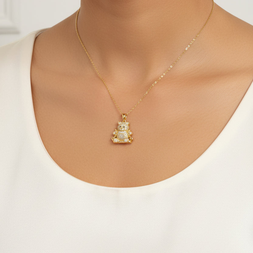 Teddy bear necklace