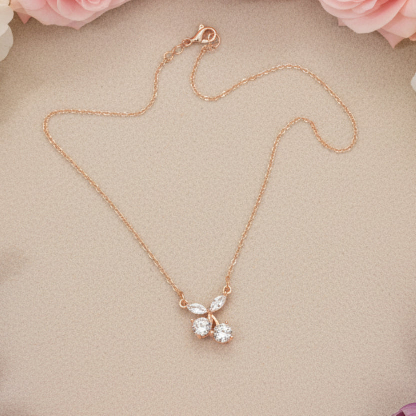 Zirconia Cherry Necklace