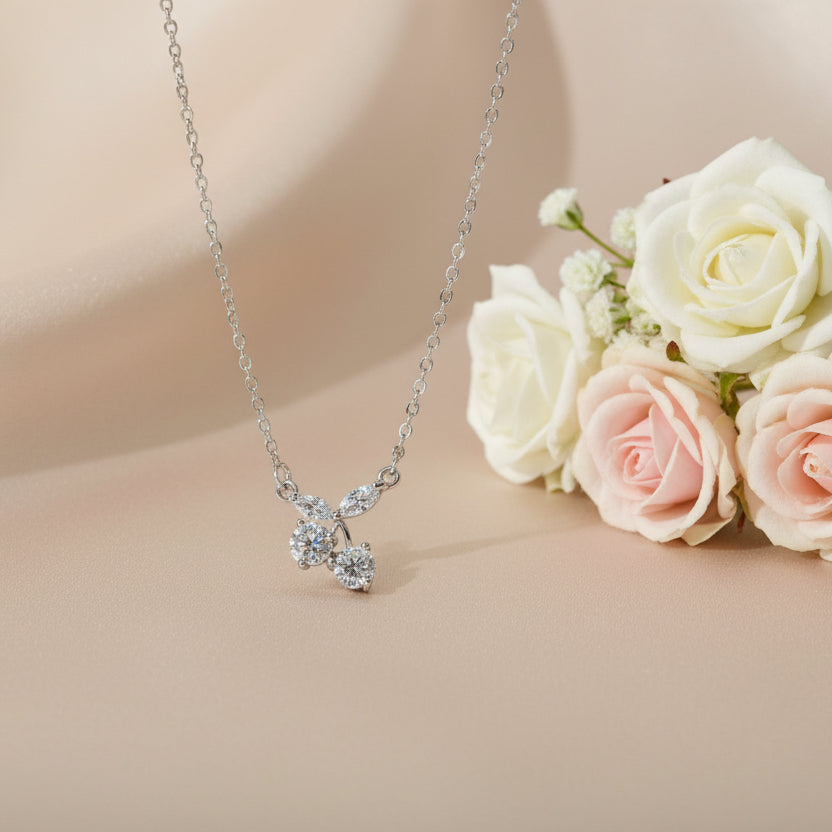 Cherry silver Necklace