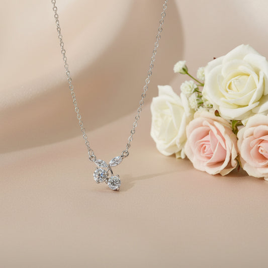 Cherry silver Necklace