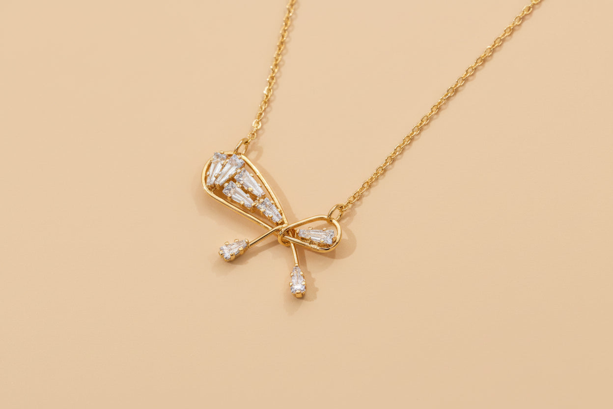 Dainty Bow Necklace