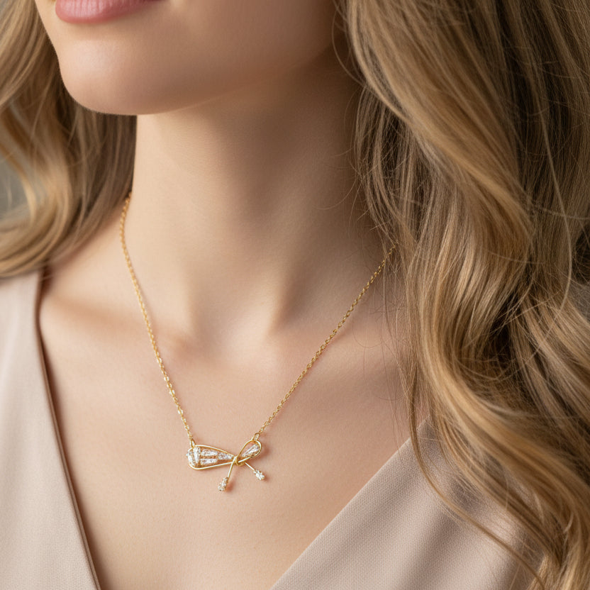 Dainty Bow Necklace