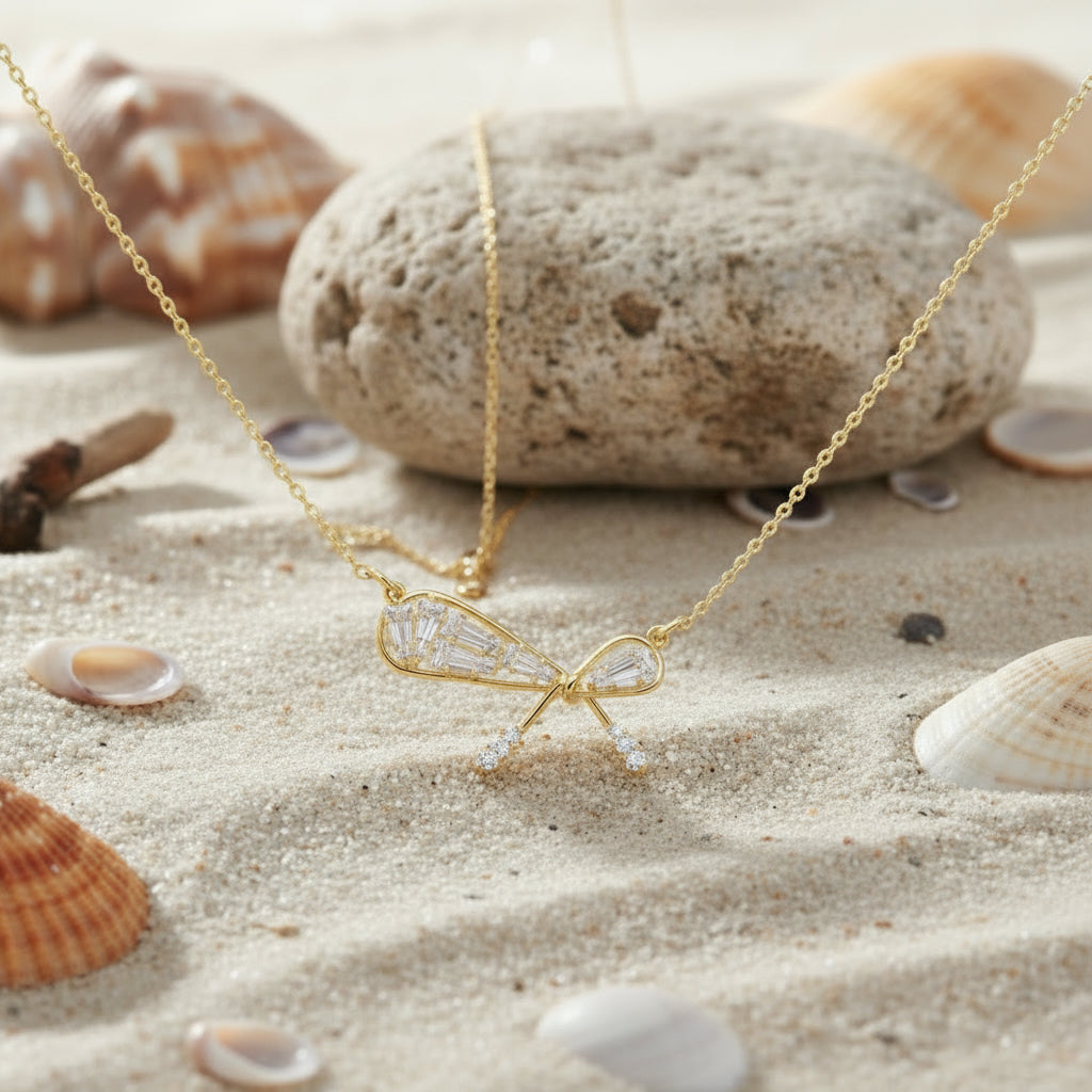Dainty Bow Necklace