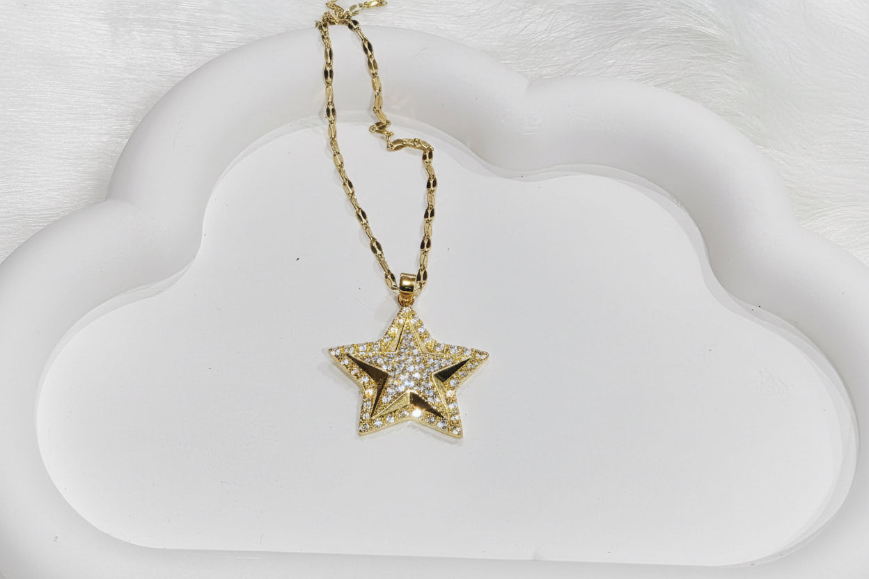 Glitter Star Necklace