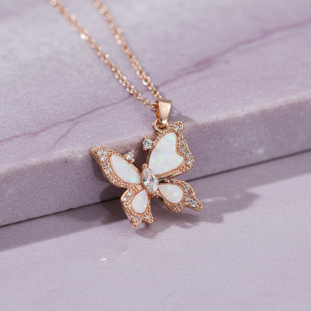 Lily Butterfly Necklace