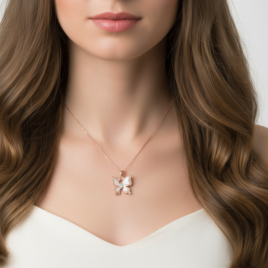 Lily Butterfly Necklace
