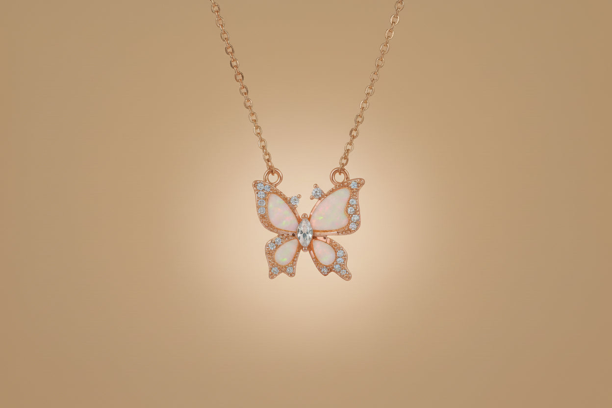Lily Butterfly Necklace