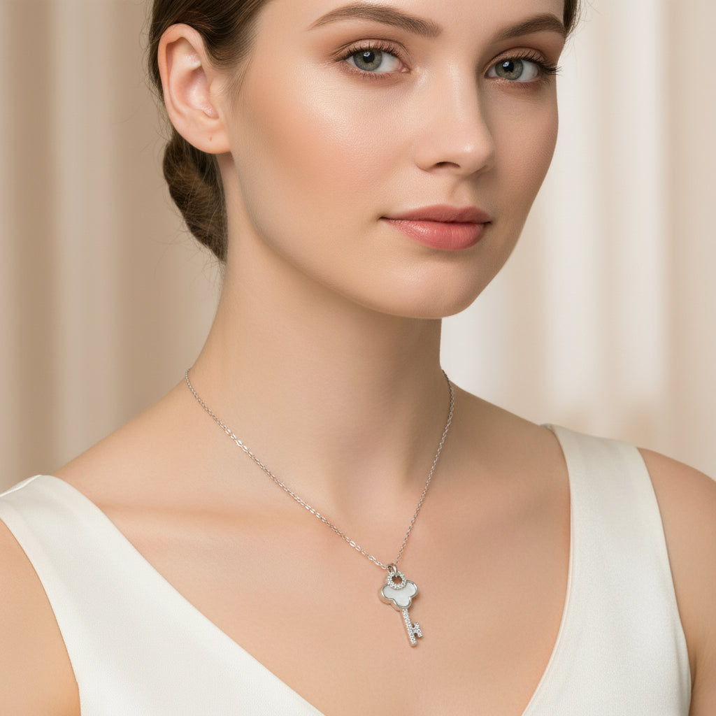 Key Silver Necklace