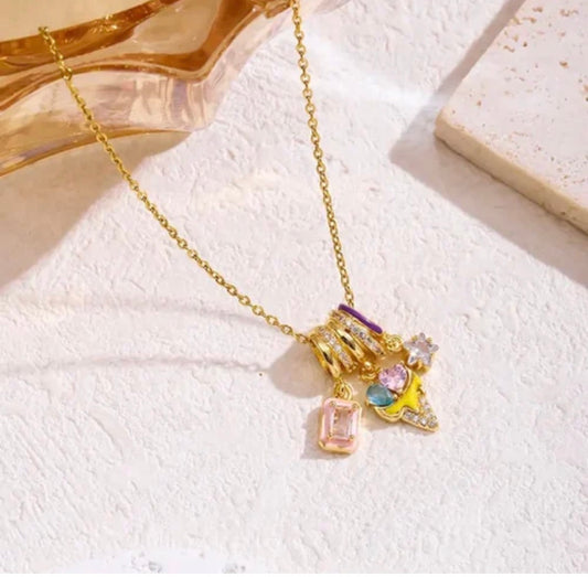 Ice cream multicolour Necklace