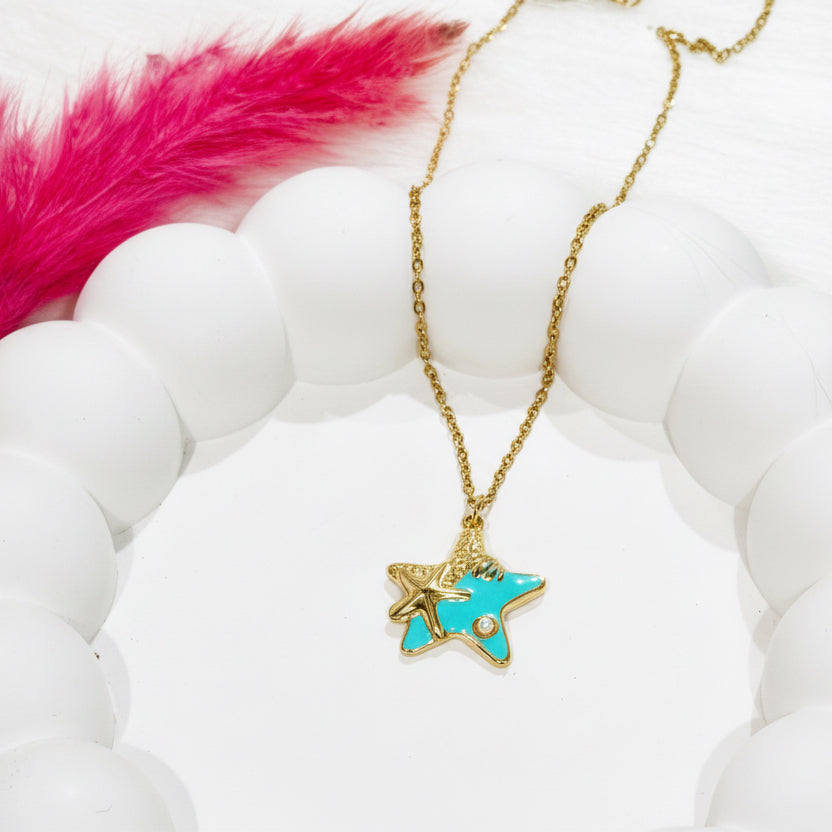 Starry Starfish Necklace