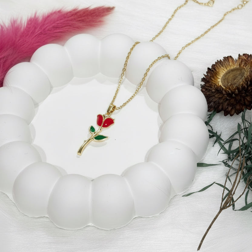 Red Rose Necklace