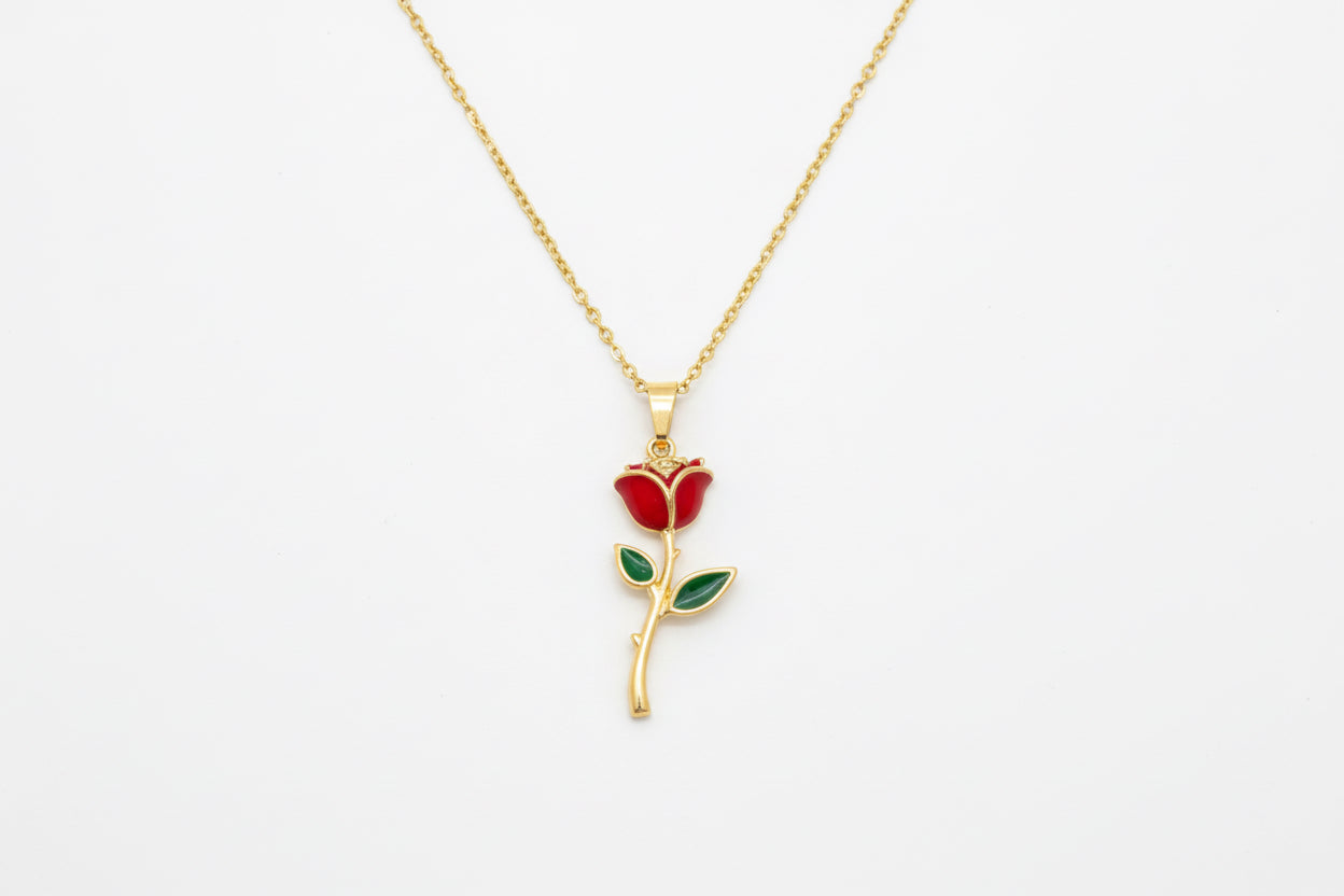 Red Rose Necklace