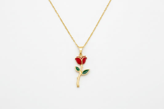 Red Rose Necklace