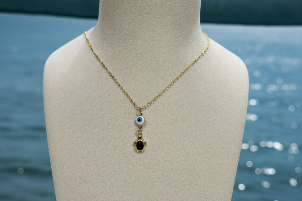Turtle Evil eye Necklace