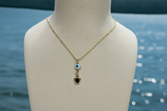 Turtle Evil eye Necklace