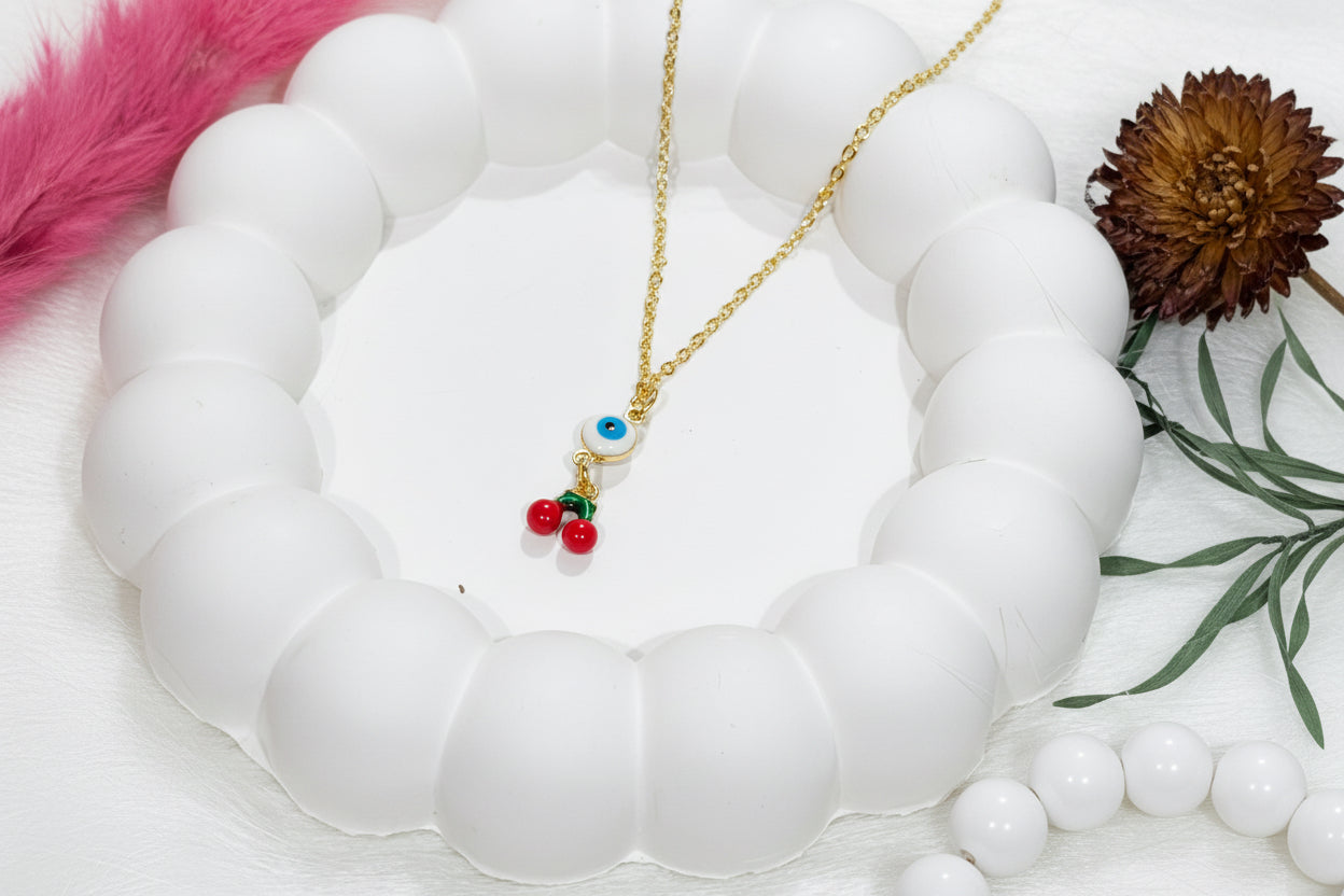 Cherry Evileye Necklace