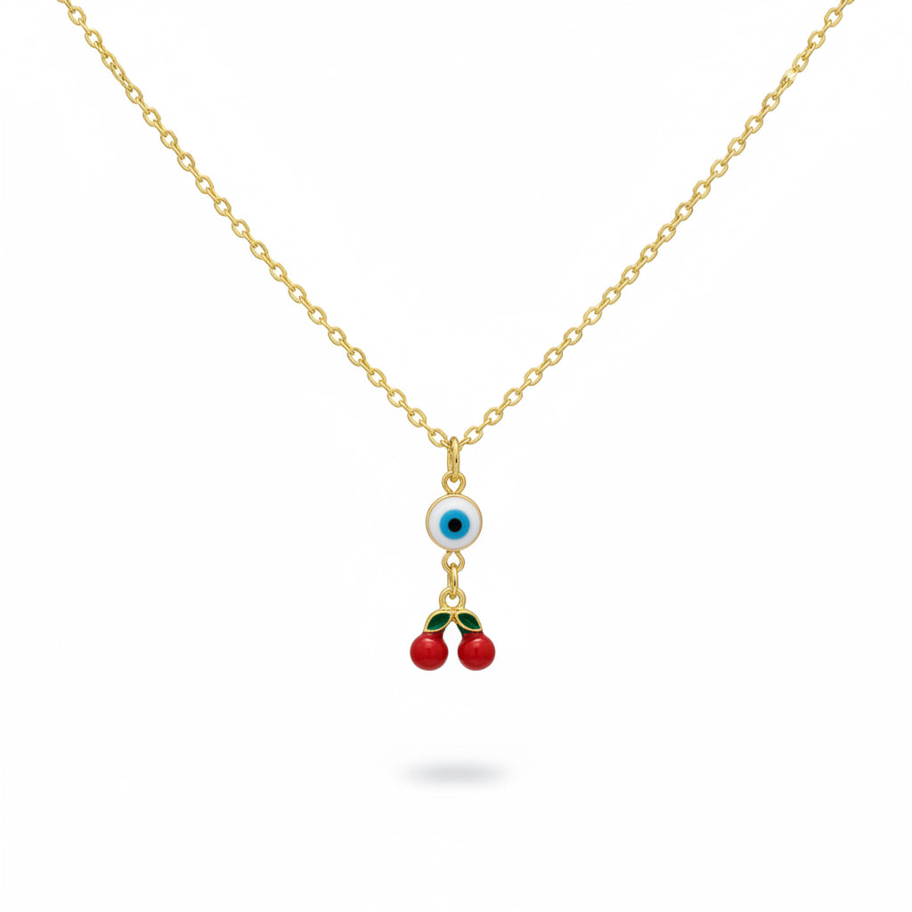 Cherry Evileye Necklace