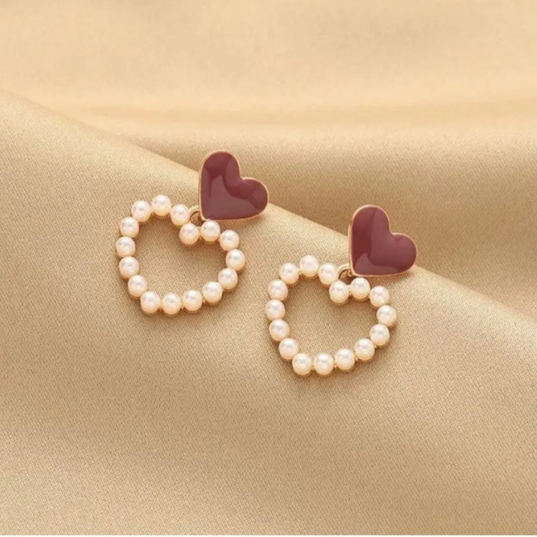 Cora Heart Danglers