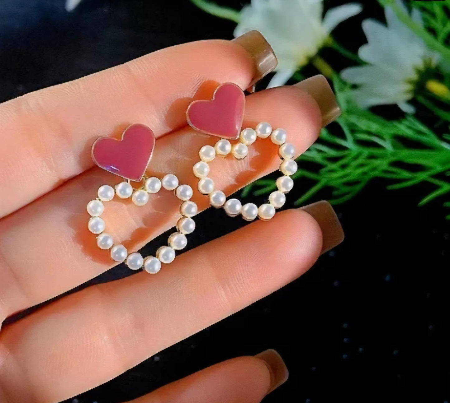 Cora Heart Danglers