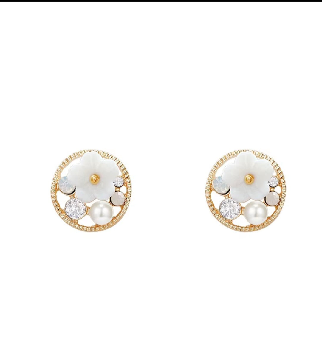 Goldie Floral Studs