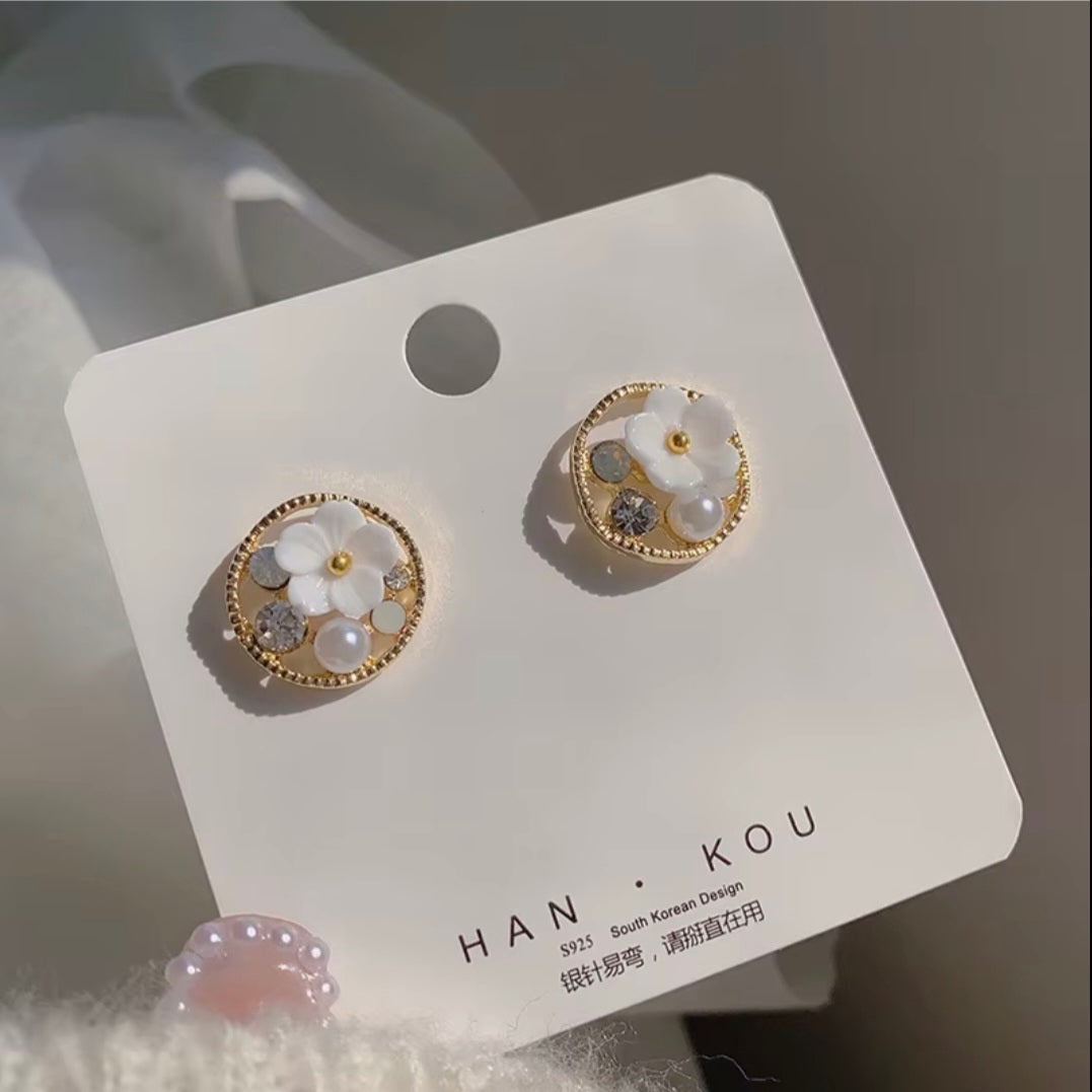 Goldie Floral Studs