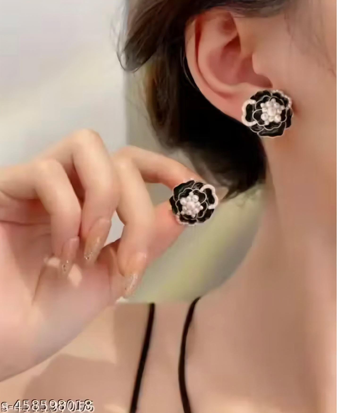 Ying-Yang Floral Studs