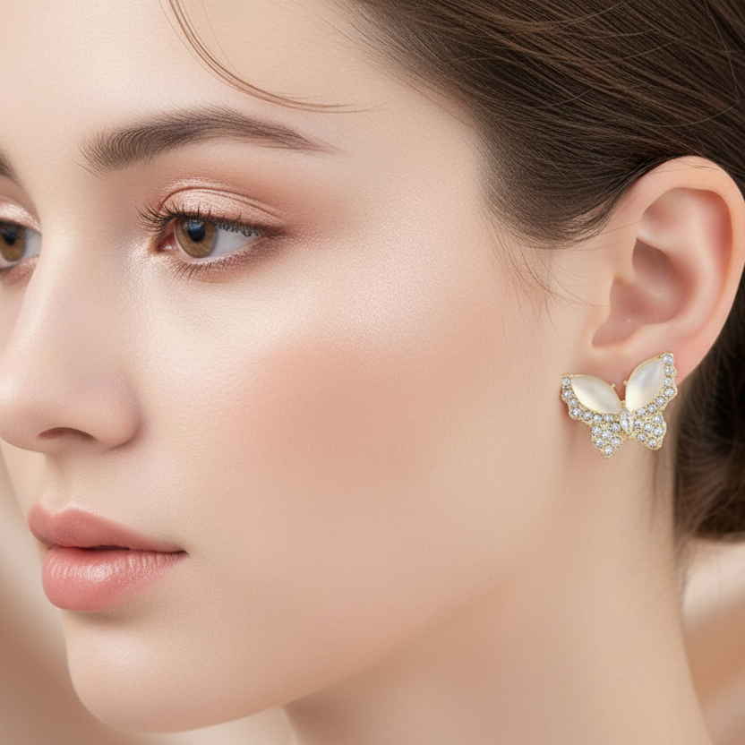 Daisy Butterfly Studs