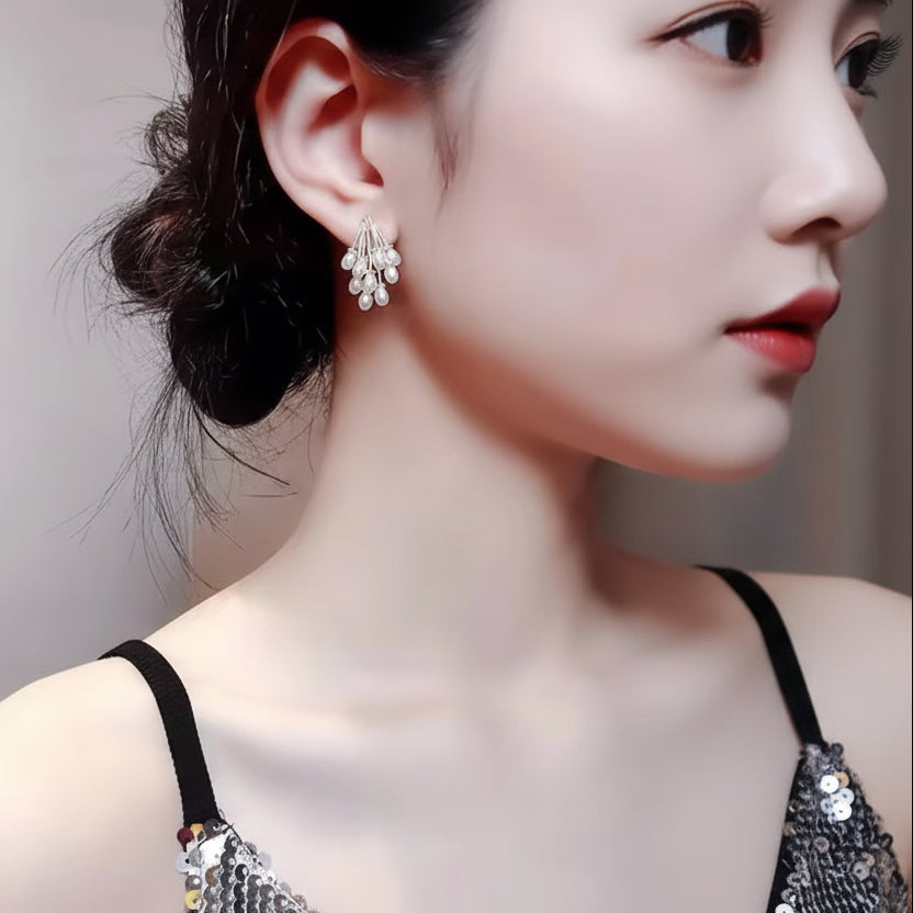 Arizona Pearl dangler studs