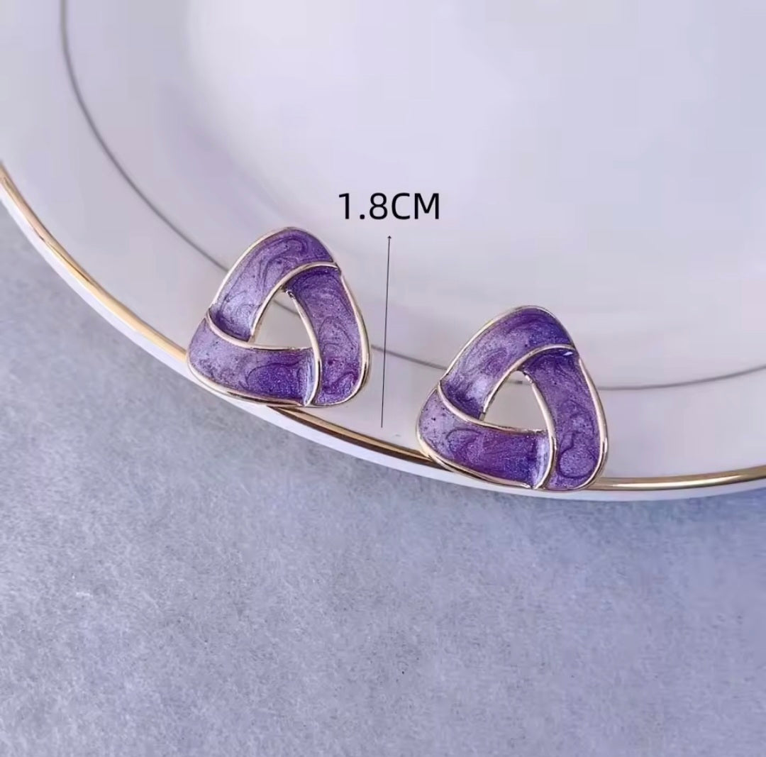 Kit Lavender Geometric studs